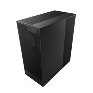 Gabinete NZXT H7 Flow Midi Tower con ventana, 3x Ventiladores 120mm, Negro