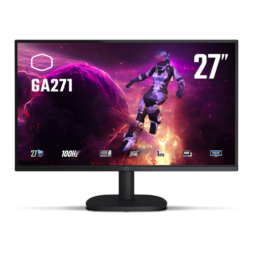 Monitor Gamer Cooler Master GA271, 27 Pulg, 2k Wide Quad HD 2560×1440, 100Hz