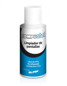 LIMPIADOR DE PANTALLAS LCD, PLASMA Y TRC, ANTIESTATICO SILIMEX COMPUSTAT 170ML