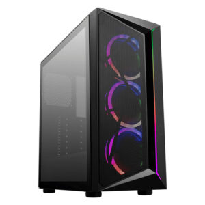 Gabinete Cooler Master CMP 510 Midi Tower con Ventana, 3x Ventiladores ARGB, Negro