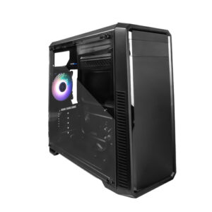 Gabinete Game Factor Gamer CSG300, RGB, Lateral De Cristal Templado
