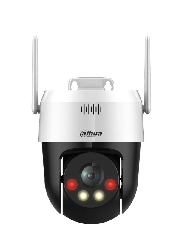 Camara IP Dahua, Domo, 2MP, IR 30m, Exterior, IP66, Micro SD, Full color, Disuasion activa