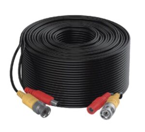 Cable Coaxial Siames Hikvision, Conector BNC de Video, 20m, Para Camaras 4K, Negro