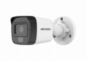 Camara Hikvision CCTV, Bala, 2MP, IR 30m, Luz 20m, Exterior, IP67, Microfono, Dual light