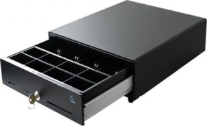 CAJON DE DINERO EC-DRAWER NEGRO 8 MONEDAS 4 BILLETES CONECT RJ11, EC-G5100-II