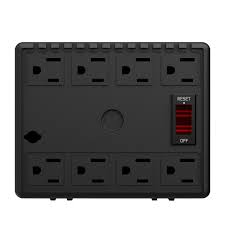 Regulador Complet ERV-6-012, 1000W, 2000 VA, con supresor de Picos, 8 Contactos
