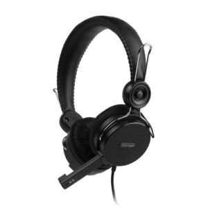 DIADEMA VORAGO HS-201 3.5MM NEGRO, MICROFONO RETRACTIL INTEGRADO