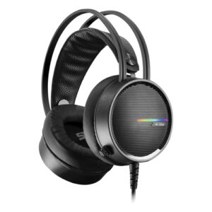 Diadema Gamer vorago HS-502, super Bass, Microfono, Control, Rgb, 2x Plug 3.5mm + Usb, Negro