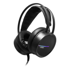 Diadema Gamer vorago HS-502, super Bass, Microfono, Control, Rgb, 2x Plug 3.5mm + Usb, Negro