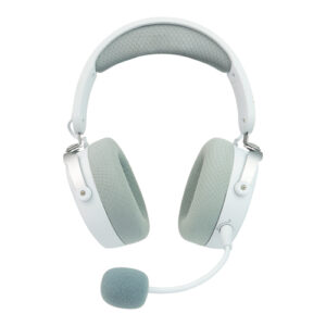 Diadema Game Factor HSB600 Gaming Inalambrica RGB Triple Conectividad Microfono, Surround 7.1, Blanco