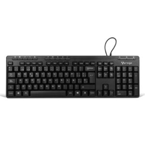 Teclado Vorago KB-202 Alambrico, USB, Multimedia, Negro