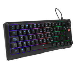 Teclado Gaming Vorago 506, RGB 7 modos, multimedia, anti ghosting, Negro
