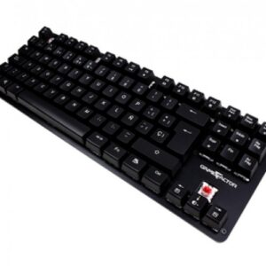 Teclado Mecanico GameFactor KBG500-RD, Compacto, Anti-ghosting, RGB, Cable de Nylon, Negro