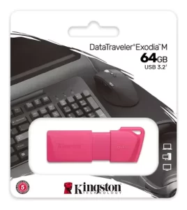Memoria Usb 3.2 Kingston DT Exodia M 64GB, Color Rosa