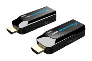 Kit Mini Extensor Saxxon, HDMI, 50m, Micro USB, HDCP 1.4, Negro