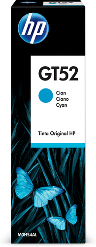Botella de Tinta Cian HP GT52 70ml Original para impresoras Smart Tank