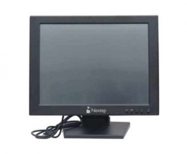 Monitor Nextep Touch Para Punto de Venta 15″ LCD con Base, Negro