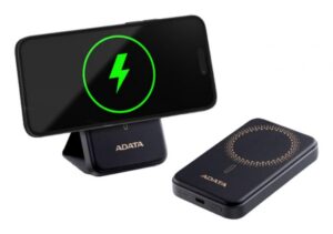 Power Bank ADATA R050, 5000 mAh, Cargador Inalambrico, Soporta 2 Dispositivos, Carga USB-C, Negro