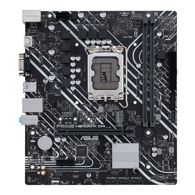Tarjeta Madre Asus PRIME H610M-K D4 CSM, LGA 1700, 2xDIMM Max 64 GB DDR4, HDMI/VGA