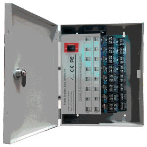 Fuente de Poder Profesional SAXXON de 11 a 15 vcd, 20 Amperes, 16 canales, Hasta 4k, 1.25 Amperes por Canal