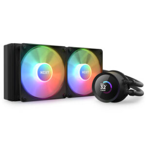 Enfriamiento Liquido NZXT Kraken 240 RGB, 240mm, 2x Vent. 120mm, Pantalla LCD, 1800RPM, Negro