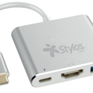 Docking Station Stylos HB001 4K Ultra HD, Interfaz USB Tipo C, USB A (3.1 Gen 1) 1