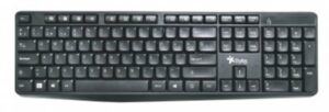 Teclado Inalambrico Stylos STPTEC4B, 106 teclas, Multimedia, Receptor 2.4GHZ, Negro