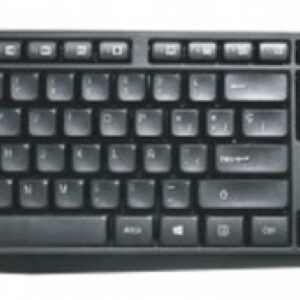 Teclado Inalambrico Stylos STPTEC4B, 106 teclas, Multimedia, Receptor 2.4GHZ, Negro