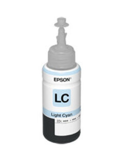 BOTELLA DE TINTA EPSON CIAN CLARO PARA L800 T673520 70ML original