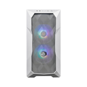 Gabinete Cooler Master TD300 Mesh Mini Torre con Ventana, 2x Vent. ARGB, Blanco