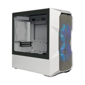 Gabinete Cooler Master TD300 Mesh Mini Torre con Ventana, 2x Vent. ARGB, Blanco