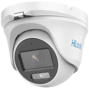 Camara Hilook CCTV, Domo, 2MP, ColorVu, IR 20m, IP66, Microfono, Metalica