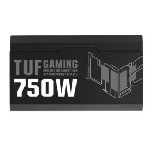 FUENTE DE PODER Asus, 80PLUS GOLD, 750W, TUF Gaming 750G, ATX 3.0 PCIE 5.0, MODULAR, NEGRA