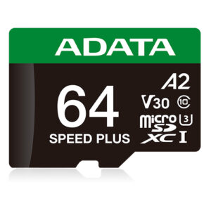 Memoria Micro SD ADATA Speed Plus, 64 GB, Velocidad 160 MB/s, Class 10