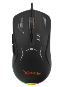 Mouse Gamer Xzeal XST-401, RGB, 7200 DPI, 6 Botones, Negro