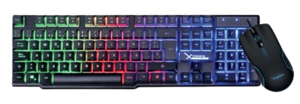 Kit Teclado y Mouse Gamer Xzeal XST-201, USB, Rainbow, Anti Ghosting, Mouse 6 Botones 3200DPI - Image 3