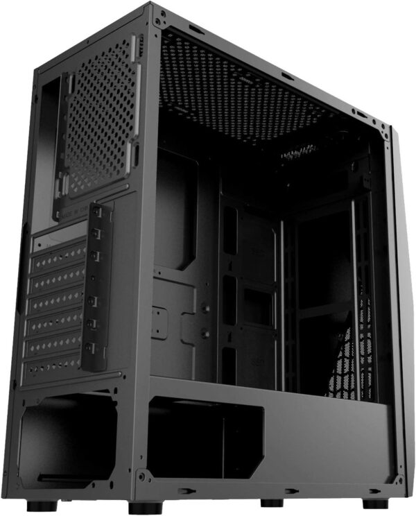 Gabinete Gamer Xzeal XZ120 Torre ATX, panel Lateral Vidrio Templado, 3 Vent.120mm RGB, Sin fuente, Negro