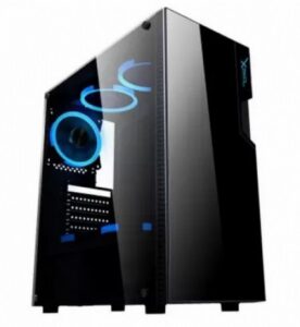 Gabinete XZEAL XZ130, torre ATX, panel lateral, 3 Ventiladores 12cm RGB, Negro