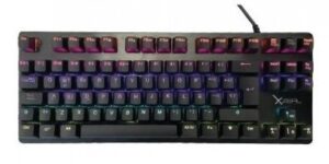 Teclado Gamer XZEAL XZ1020 Mecanico, USB, RGB, Switch Red, 60%, Negro
