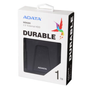 Disco duro externo Adata HD680 1TB, USB 3.2 Gen1, 2.5", Negro