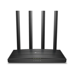 Ruteador Inalambrico TP-Link Archer C6, 4 antenas, Doble banda, Wi-Fi 5, 5x Puertos LAN, Negro