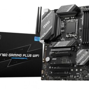 Tarjeta Madre MSI B760 GAMING PLUS WIFI LGA 1700, 4 DDR5-SDRAM, 2x M.2, ATX