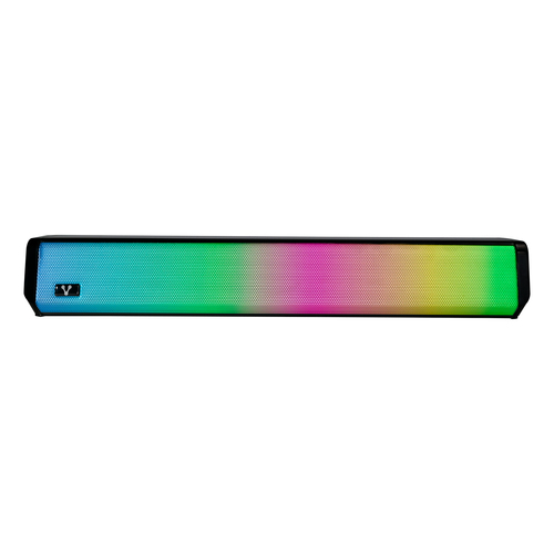 Mini Barra de Sonido Vorago Bluetooth BSP-320, 5W, Inalambrico, RGB, Auxiliar 3.5mm, Negro