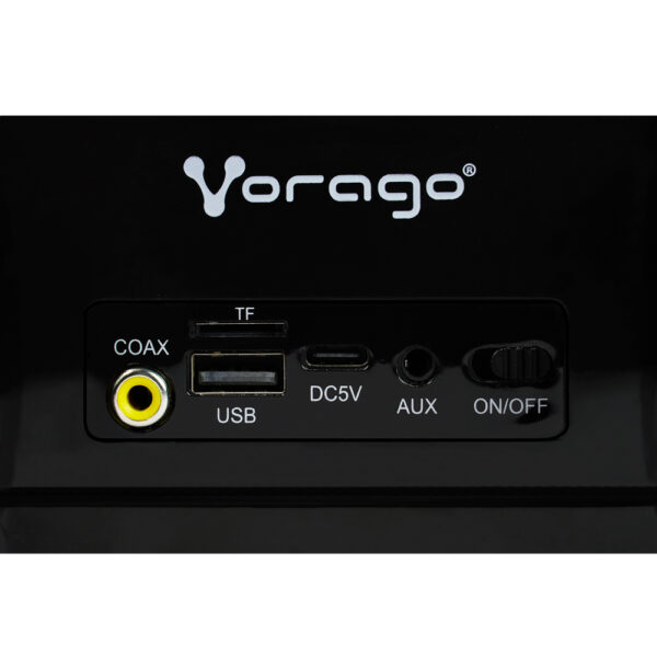 Barra de sonido portatil Vorago BSP-450, Bluetooth 5.0, USB, RGB, Micro sd, recargable, Negro - Image 8