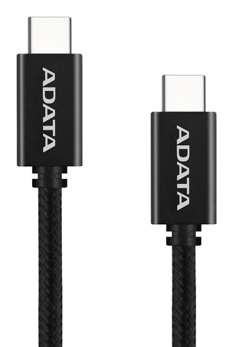 Cable USB ADATA, USB-C a USB-C, 2m, Negro