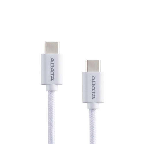 Cable USB ADATA, USB-C a USB-C, 2m, Blanco