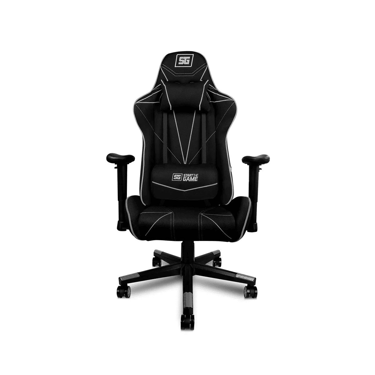 Silla Gamer Vorago CGC500-WH, Reclinable, Soporta 150 kg, Estructura Metalica, Negro/Blanco