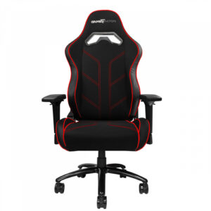 Silla Gamer Game Factor CGC600, Reclinable, Descansa Brazos Ajustable, Piston de altura, Color Negro/Rojo