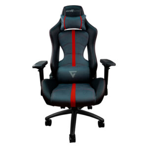 Silla Game Factor CGC650 RD, Tela y Sintetico, Descansa Brazos 4D, Reclinable, Cojin Lumbar, Color Rojo