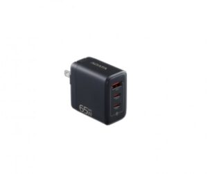 Cargador de Pared Adata Gan USB Charger, 65 W, 2x USB Tipo C, 1xUSB A, Enchufe Plegable, Color Negro